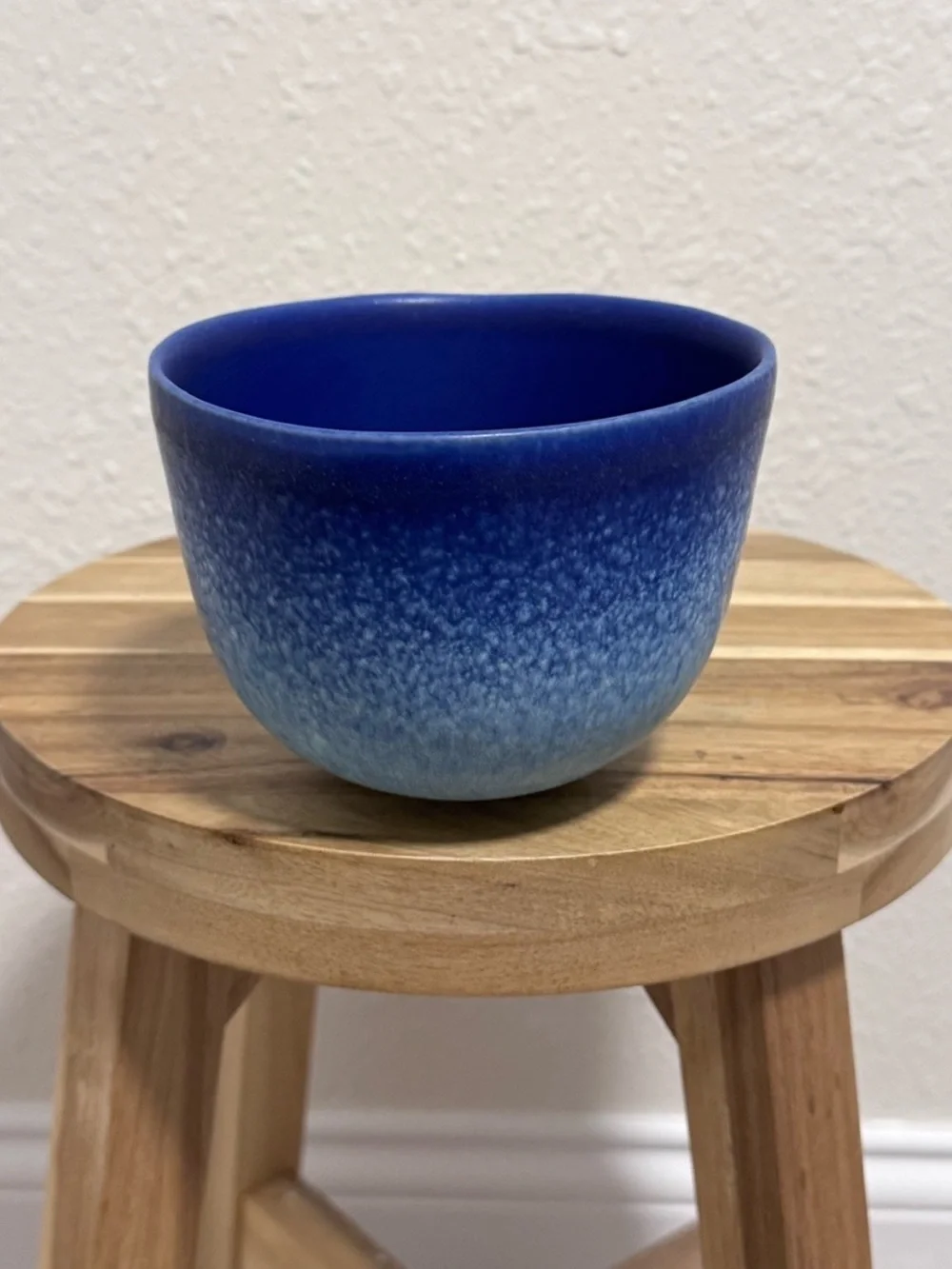 Anthropologie Dalila Ombre Bowl Azure Blue Stoneware